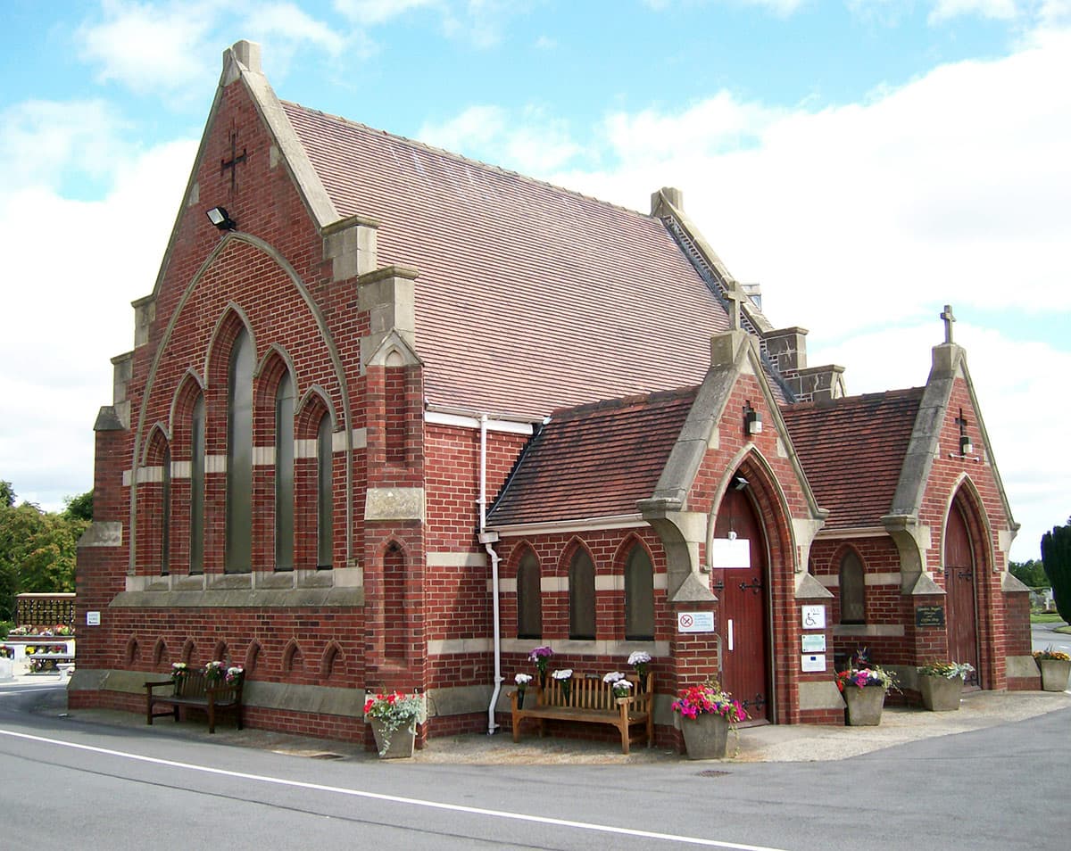 Chapel suffering from water penetration resulting in damp areas on internal walls