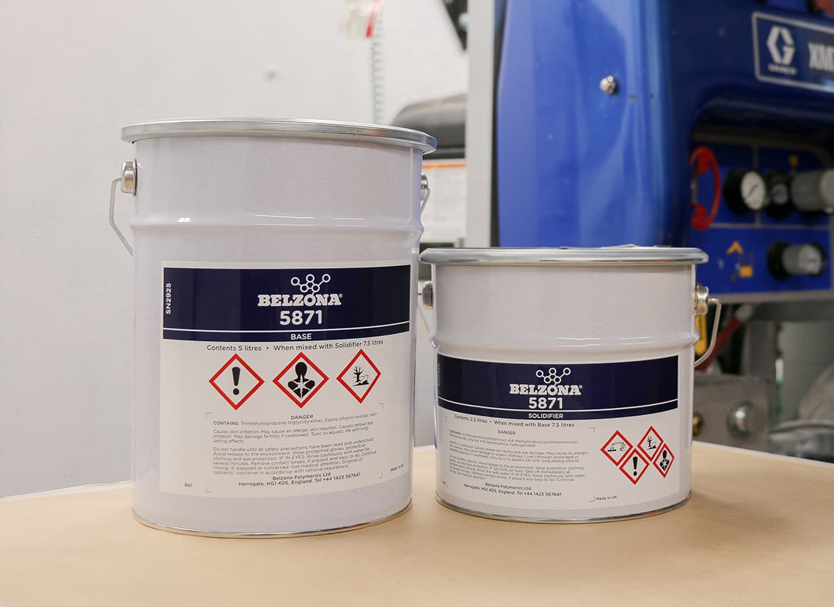 Large units ideal for plural spray application