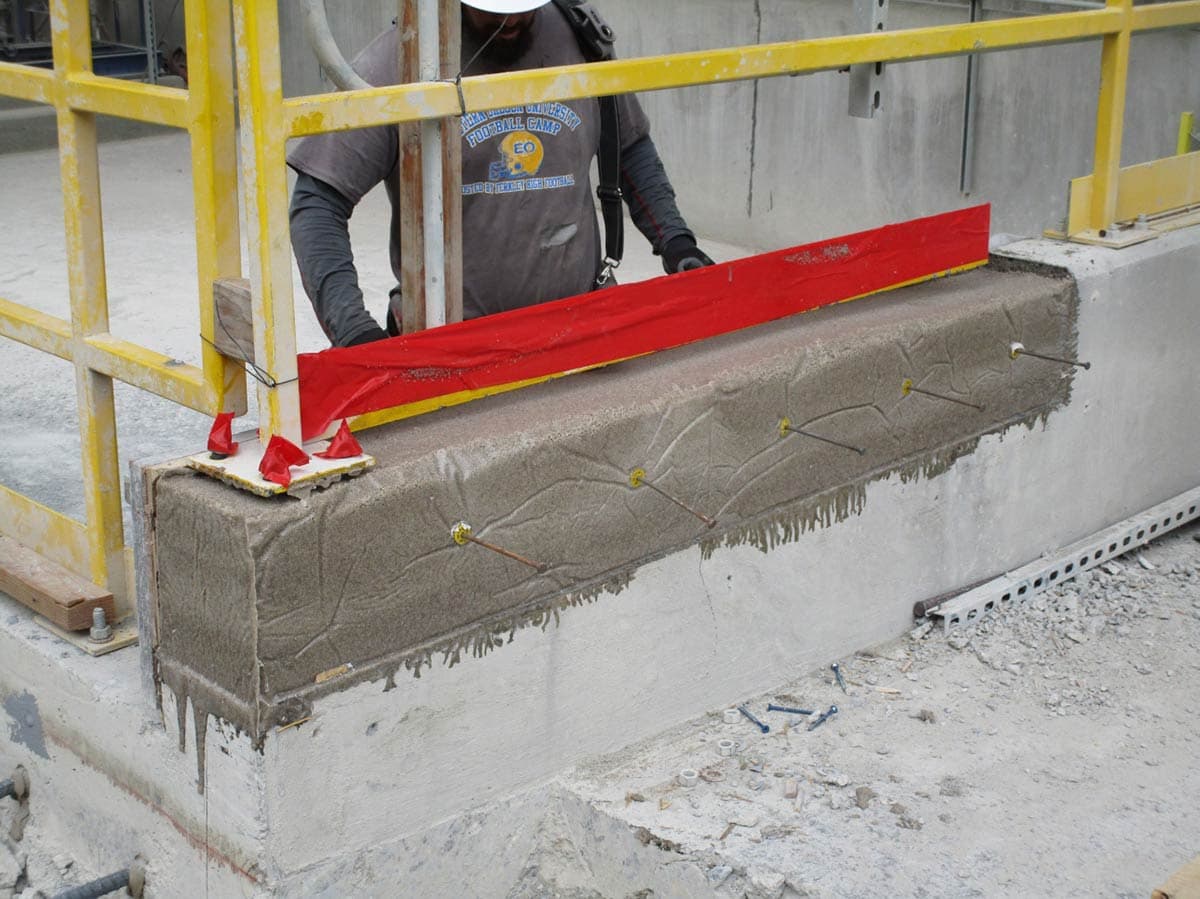 Wall restoration with Belzona 4124