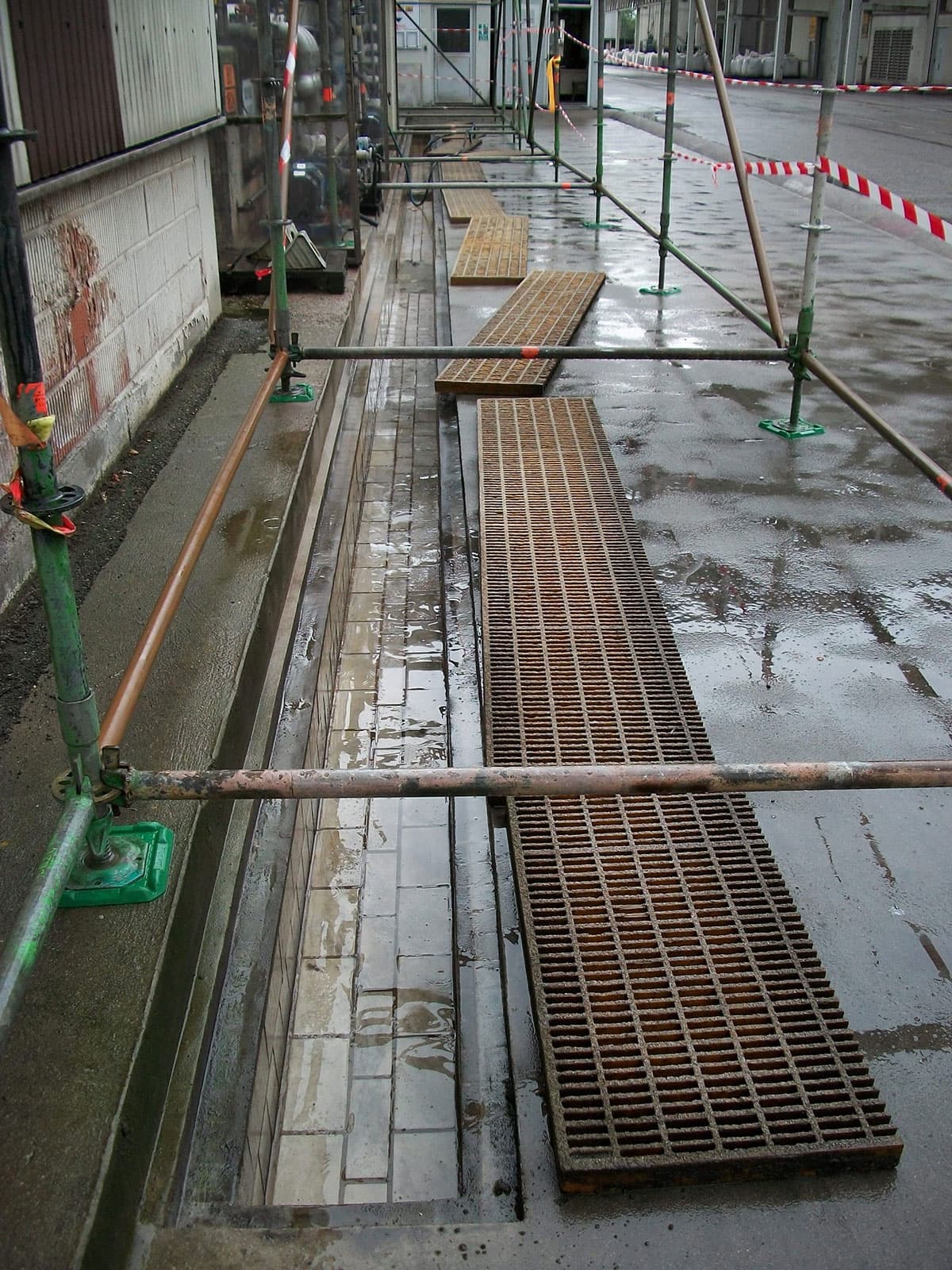 Damaged channel