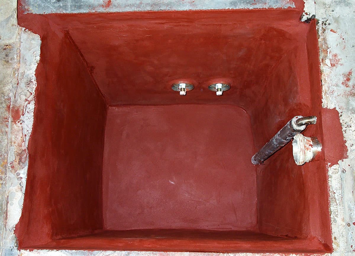 Belzona 4181 (AHR Magma-Quartz) screed over the entire area