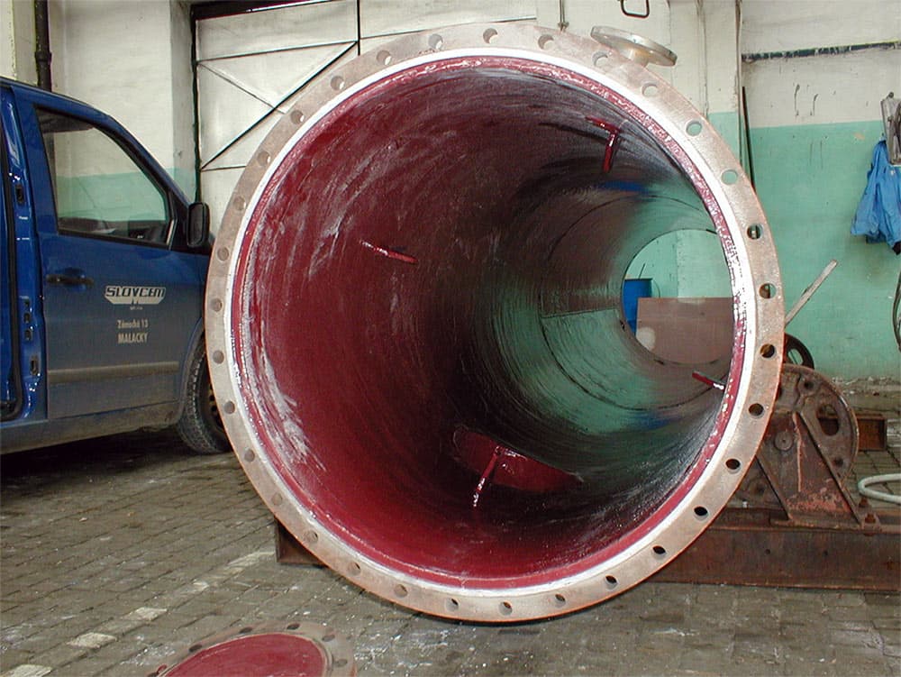 Belzona 4331 (Magma CR2) applied to protect the tower from aggressive chemicals