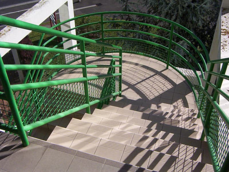 The original external staircase